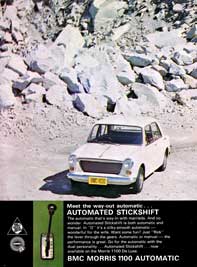 Advertisement for the Morris 1100 Automatic 