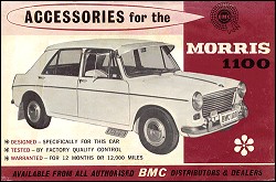 front page of 1966 Morris 1100 accessories brochure